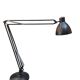 The Great JJ black floor lamp by Jac Jacobsen for Luxit Leucos, 1980s