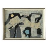 Bengt Nordquist, Composition, Oil on Canvas, 1963, Framed