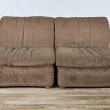 Five-seater corner modular sofa from 70s