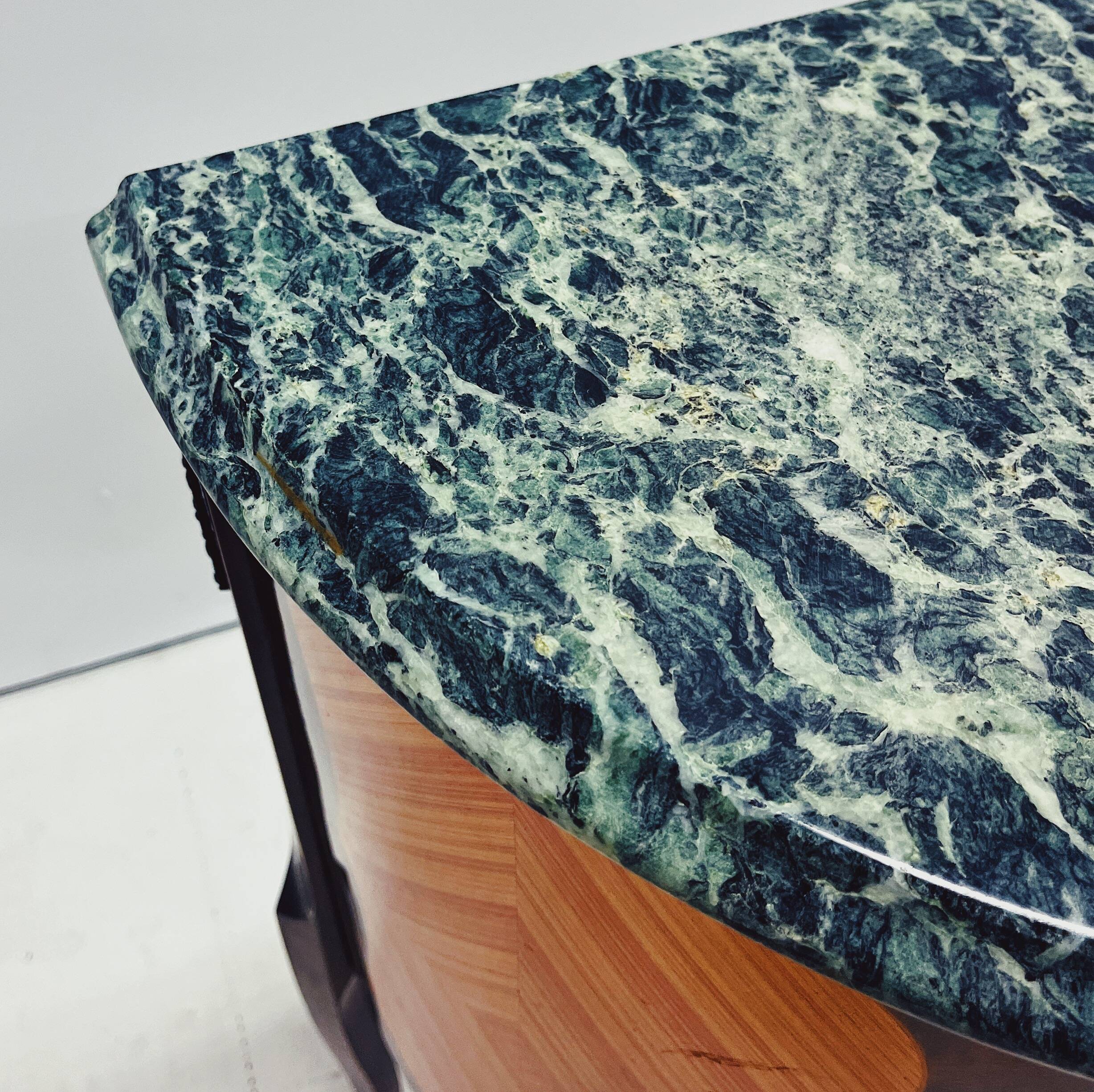 French Mahogany Louis XV Commode with Marble Top