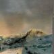 Oil on canvas Alain Chaussois (1950-2018) – Ocean liner Arcadia in the