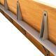 Large Pyramid bench HAY in oak - 250 cm - design by Wim Rietveld