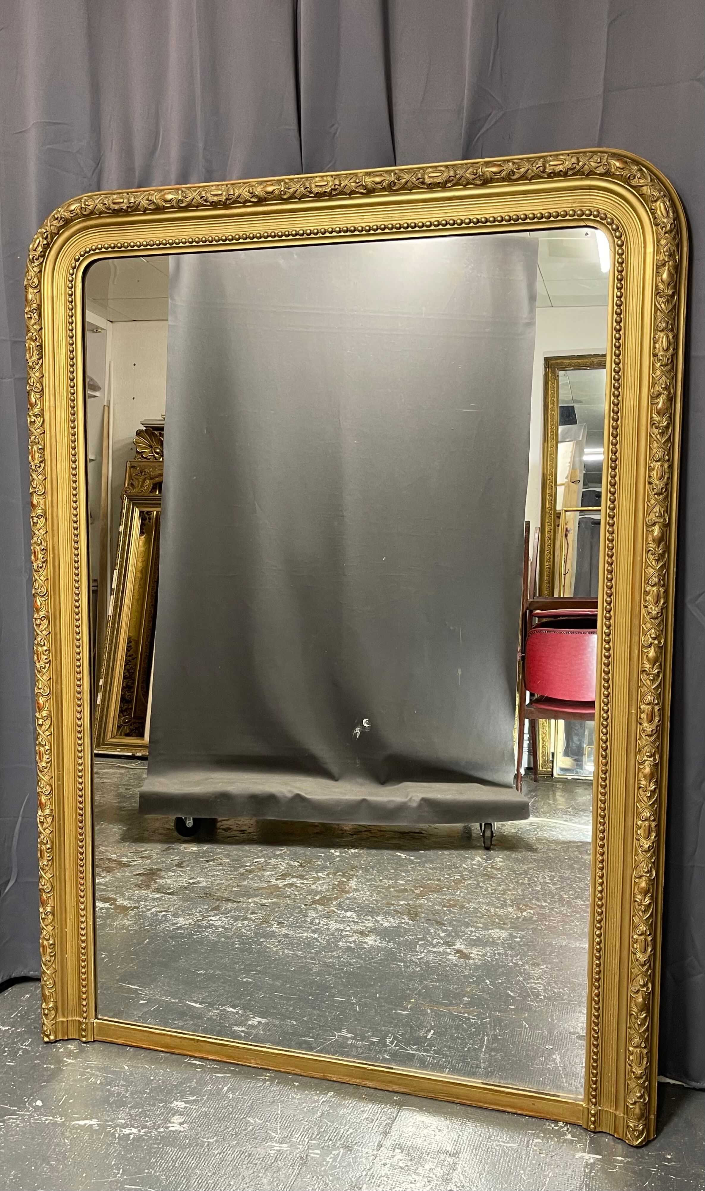 Mirror 166 x 121 old louis-philippe era very good condition