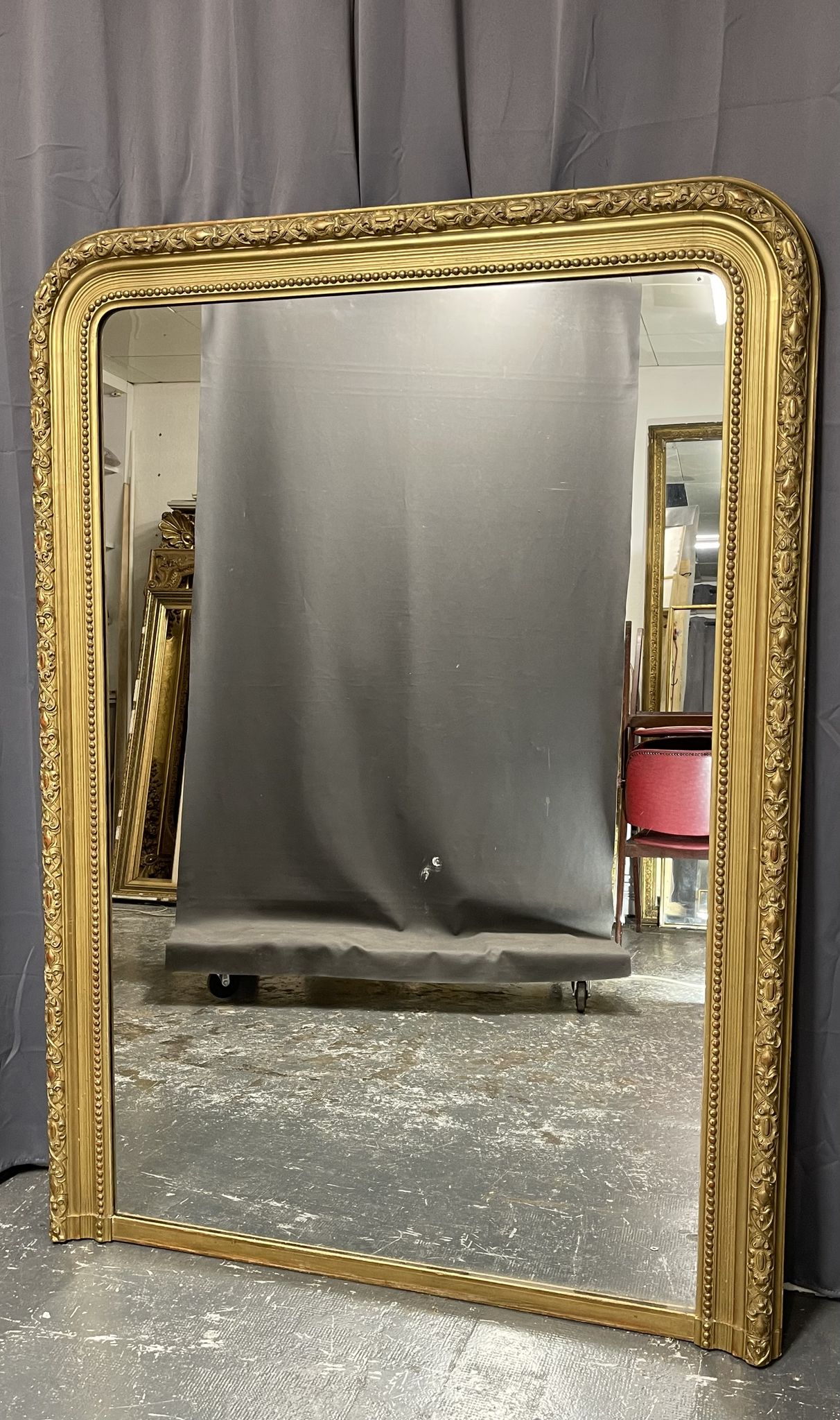Miroir 166 x 121 ancien époque Louis-Philippe très bon état
