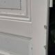 Communication door h221xl90cm old paneled, molded, interior