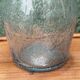 Biot blown glass bottle