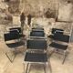 Ensemble de 7 Chaises S33 Mart Stam Circa 1980