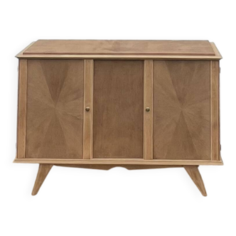 Enfilade vintage / buffet des années 50 en chêne brut