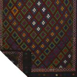 Area kilim rug ,vintage wool turkish handknotted kilim, 360 cmx 176 cm rug