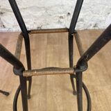 Metal and wicker bar stools
