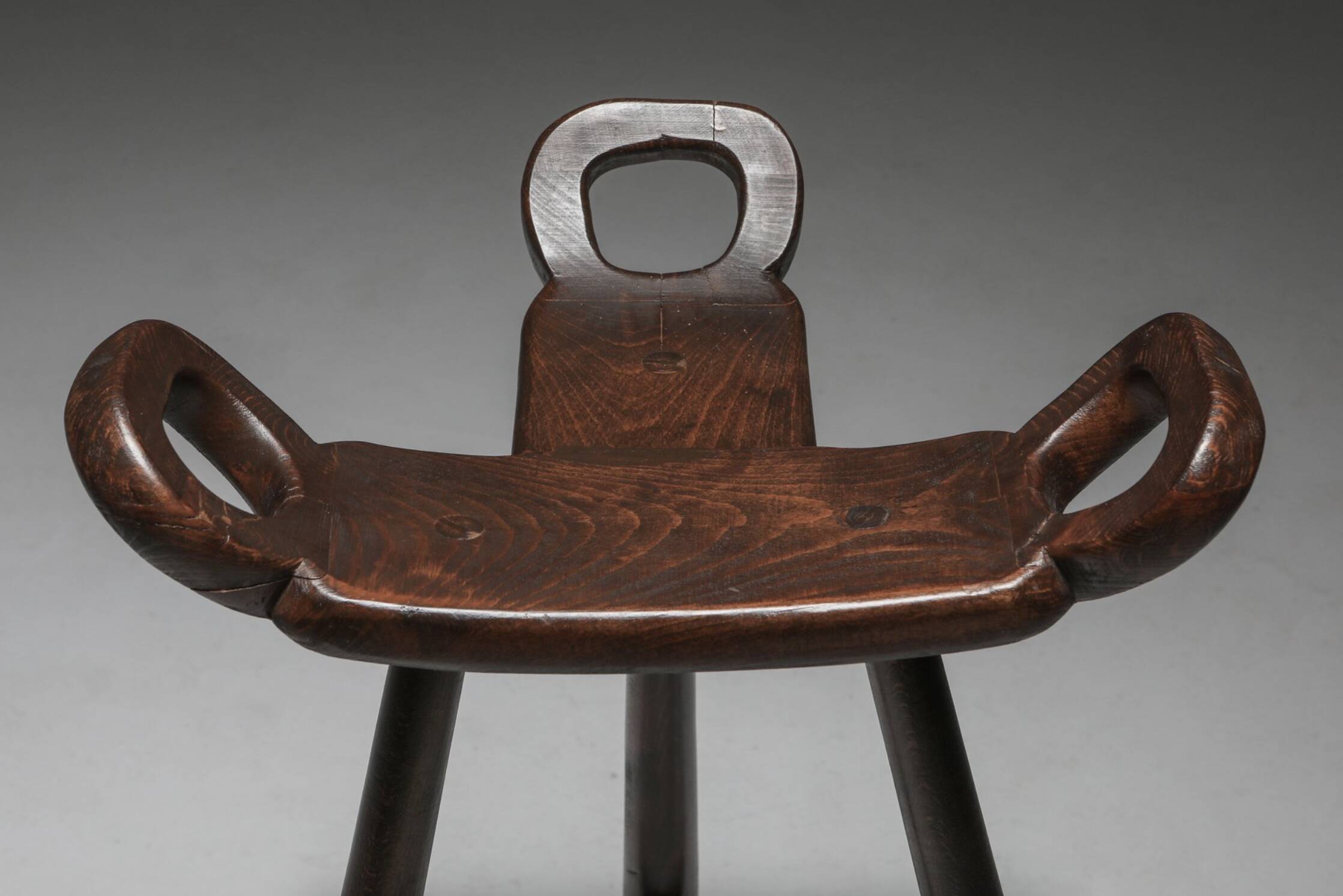 4 bar stools by Sergio Rodrigues, Brazilian design, circa 1970