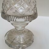 Chiseled crystal vase