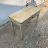 Pale green patinated wooden desk