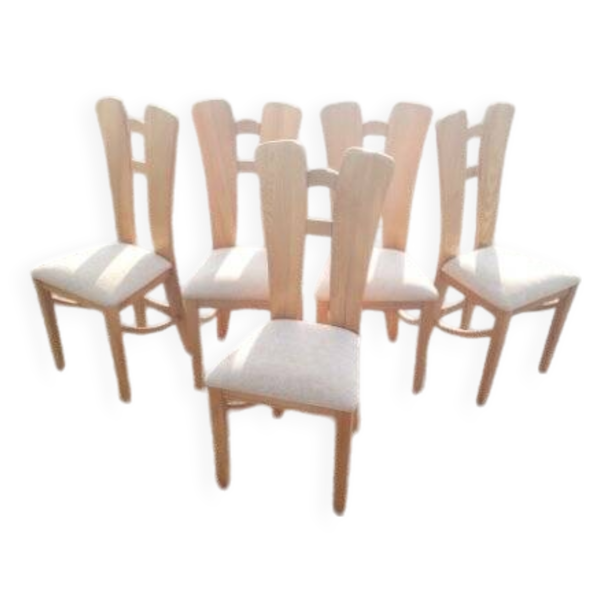 Série de 5 chaises vintage