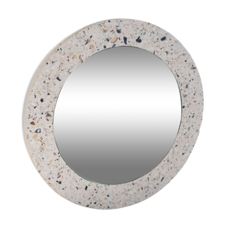 Round mirror 30cm in recycled shells