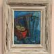 Original Swedish Oil on Panel - 'Still Life with Jugs and Fruits' by Stig Thiderman - Signed - Vintage - Framed