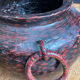 Vintage Japanese woven bamboo vase