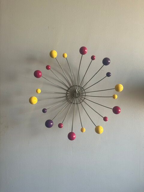 Superb basket / Space Age wall light
