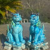 Figurines en céramique Chien Lion