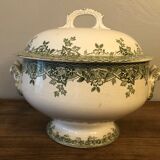 Soup pot in antique earthenware