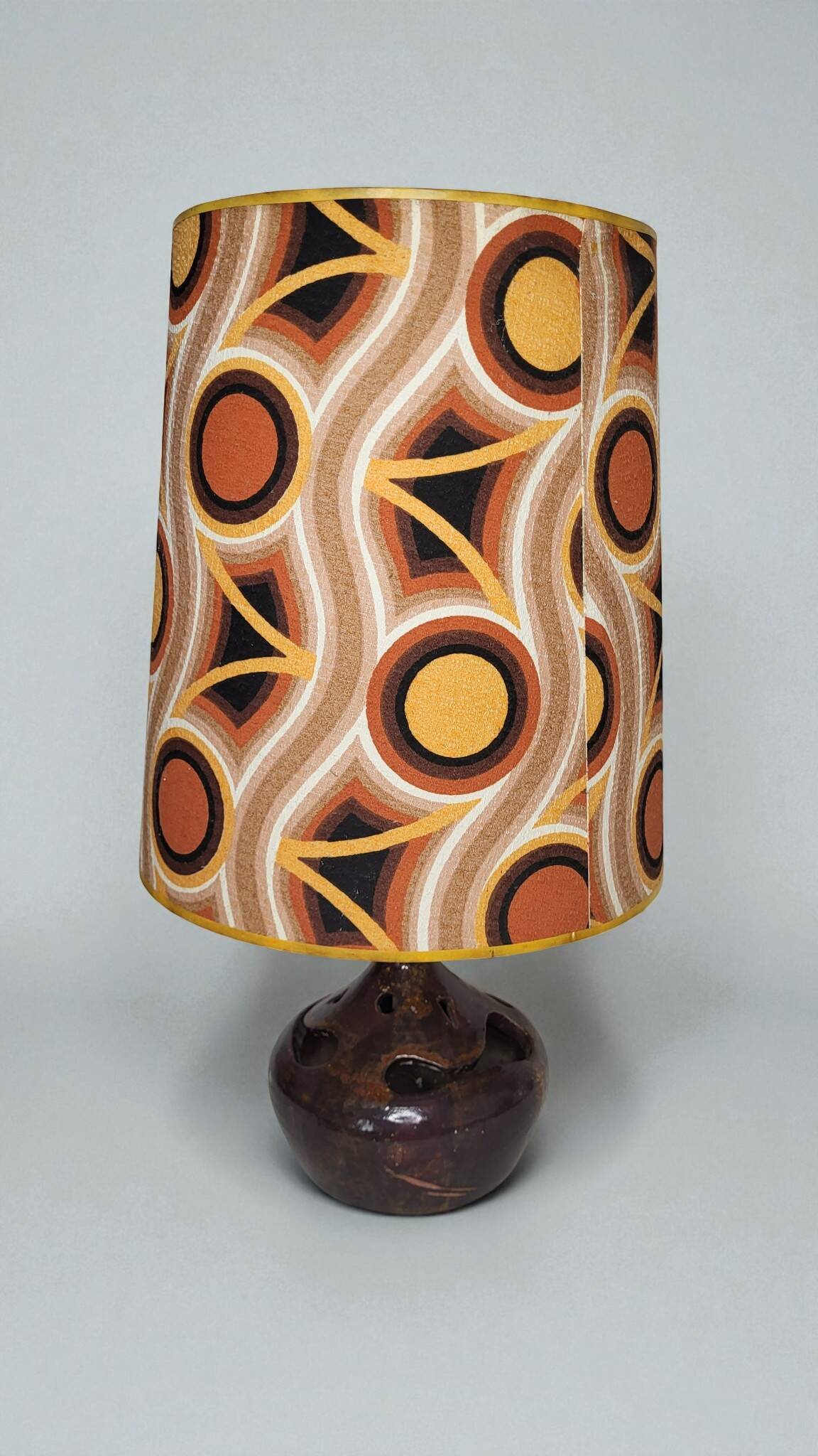 1970s stoneware lamp