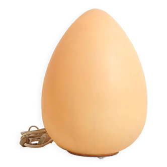 Lampe oeuf Hauteur 27,5 cm opaline coquille d'oeuf