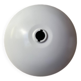 Ceiling pendant light matt white epoxy lacquered metal