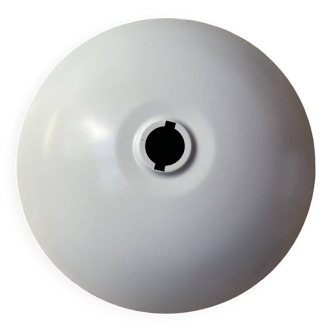 Ceiling pendant light matt white epoxy lacquered metal