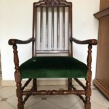 Green armchair
