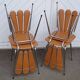 4 vintage petal chairs