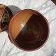 Antique glazed earthenware soup tureen