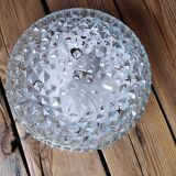 Round glass ceiling light