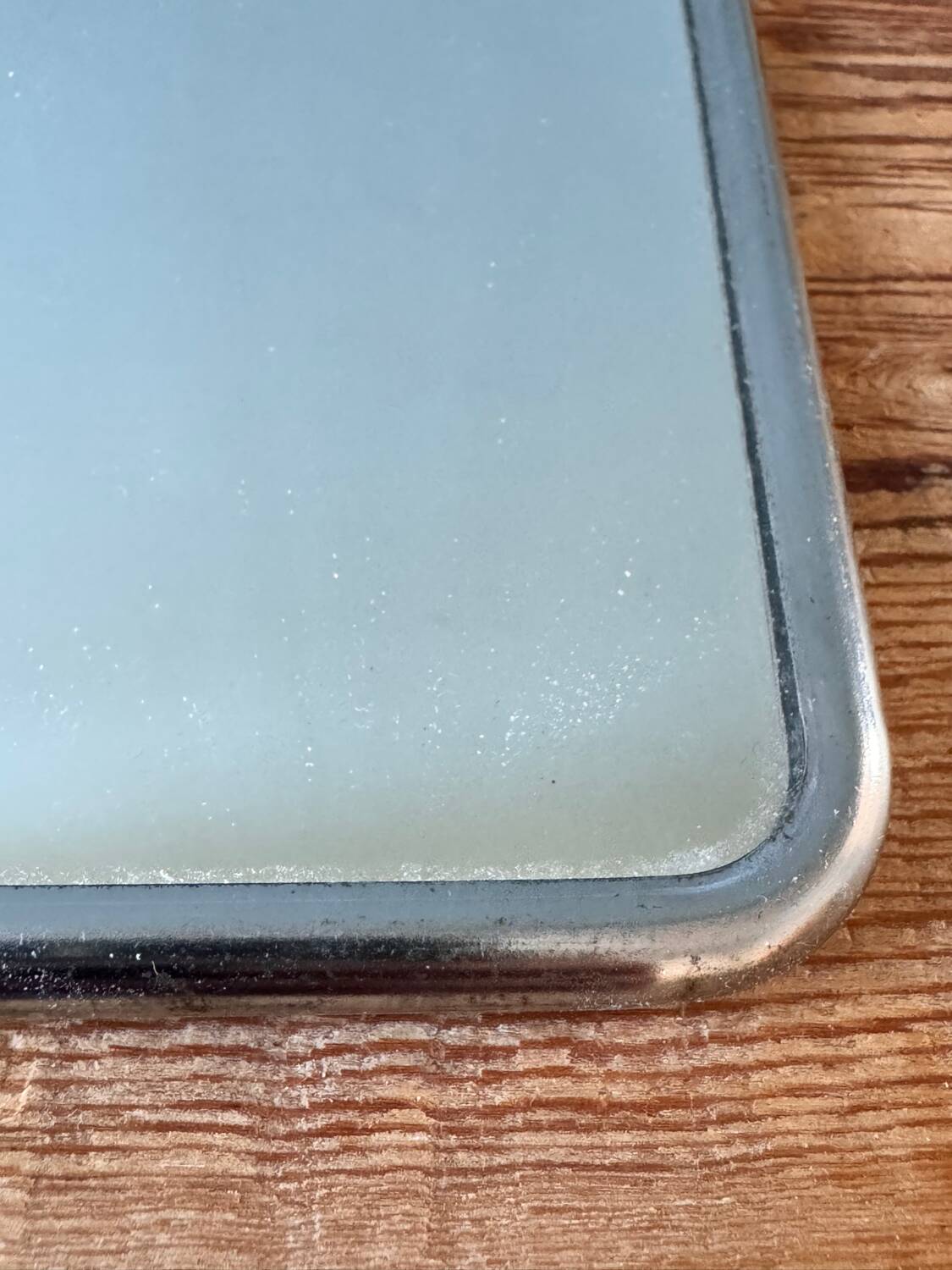 Antique rectangular barber mirror