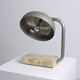 Travertine and chromed metal table lamp by Paolo Salvi, 1960s