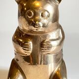 Small bear in solid brass vintage