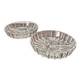 Lot de 2 coupelles anciennes en verre