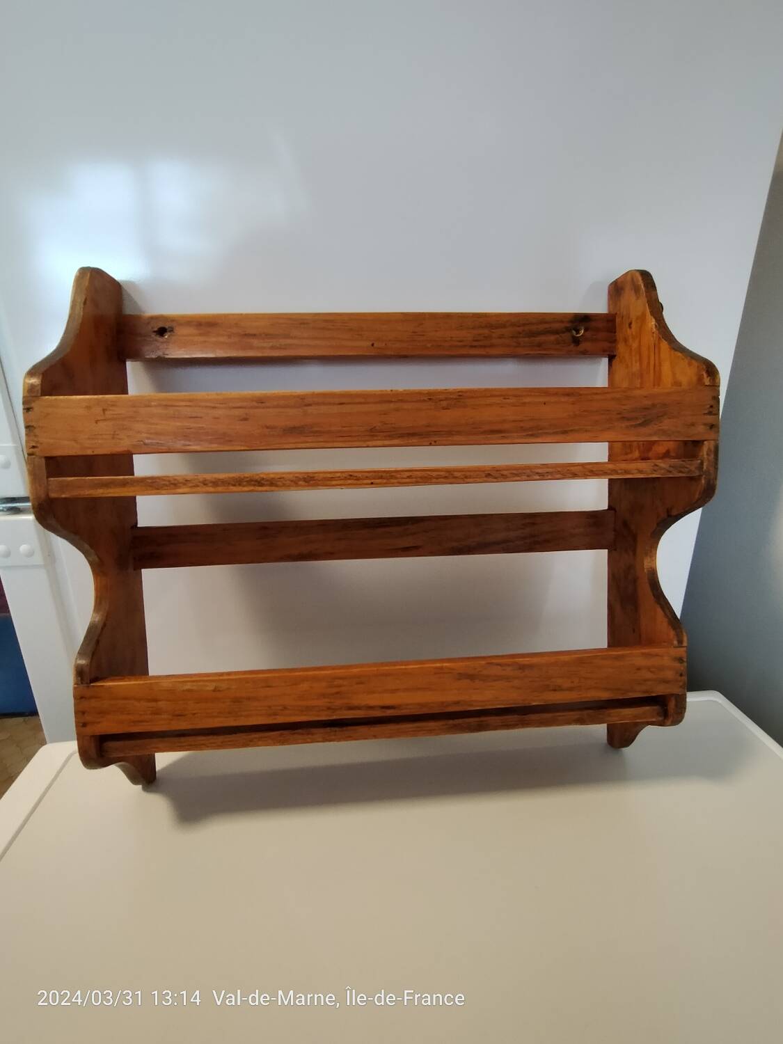 Étagère bois vintage