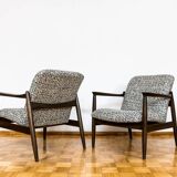 Customizable Pair Of Mid Century Armchairs GFM64 By Edmund Homa, 1960's