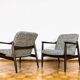 Customizable Pair Of Mid Century Armchairs GFM64 By Edmund Homa, 1960's