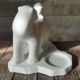 Polar bear candle holder