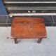 Solid wood stool
