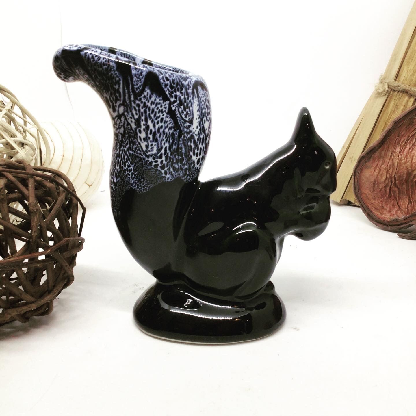 Vallauris squirrel vase