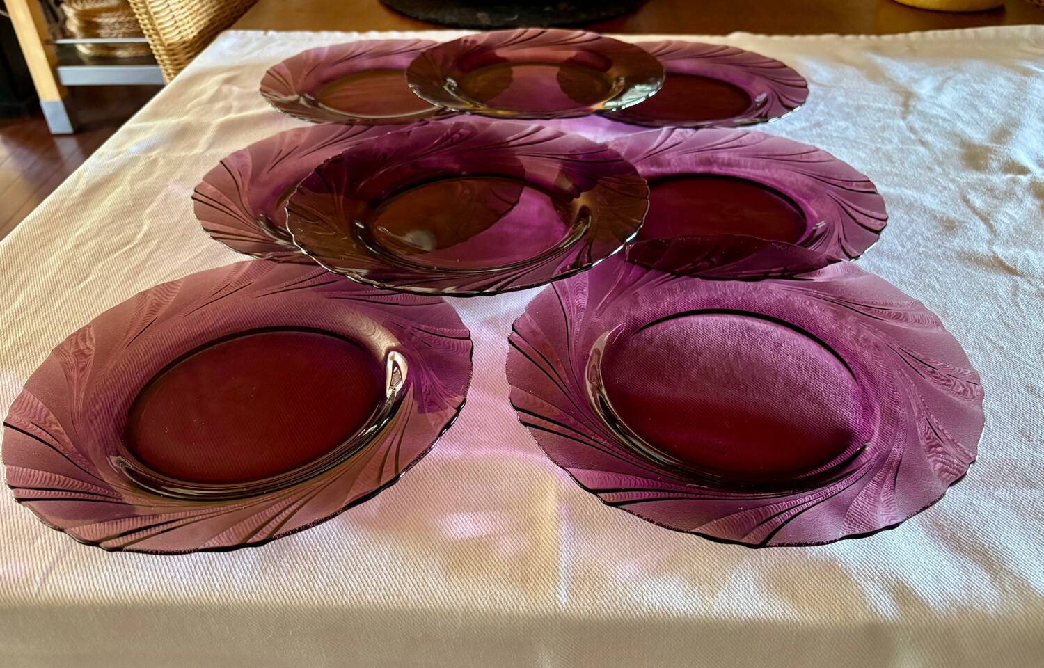 8 assiettes en verre Duralex Bormioli Rocco