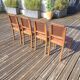 Lot de 4 chaises art déco assise cuir