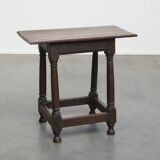 Grande table d'appoint / tabouret anglais antique
