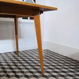 Scandinavian style wooden dining table