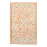 5x8 Peach & Cream Persian Rug, 156x241Cm