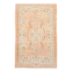 Tapis persan pêche et crème