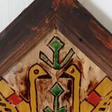 Miroir en bois peint main vintage