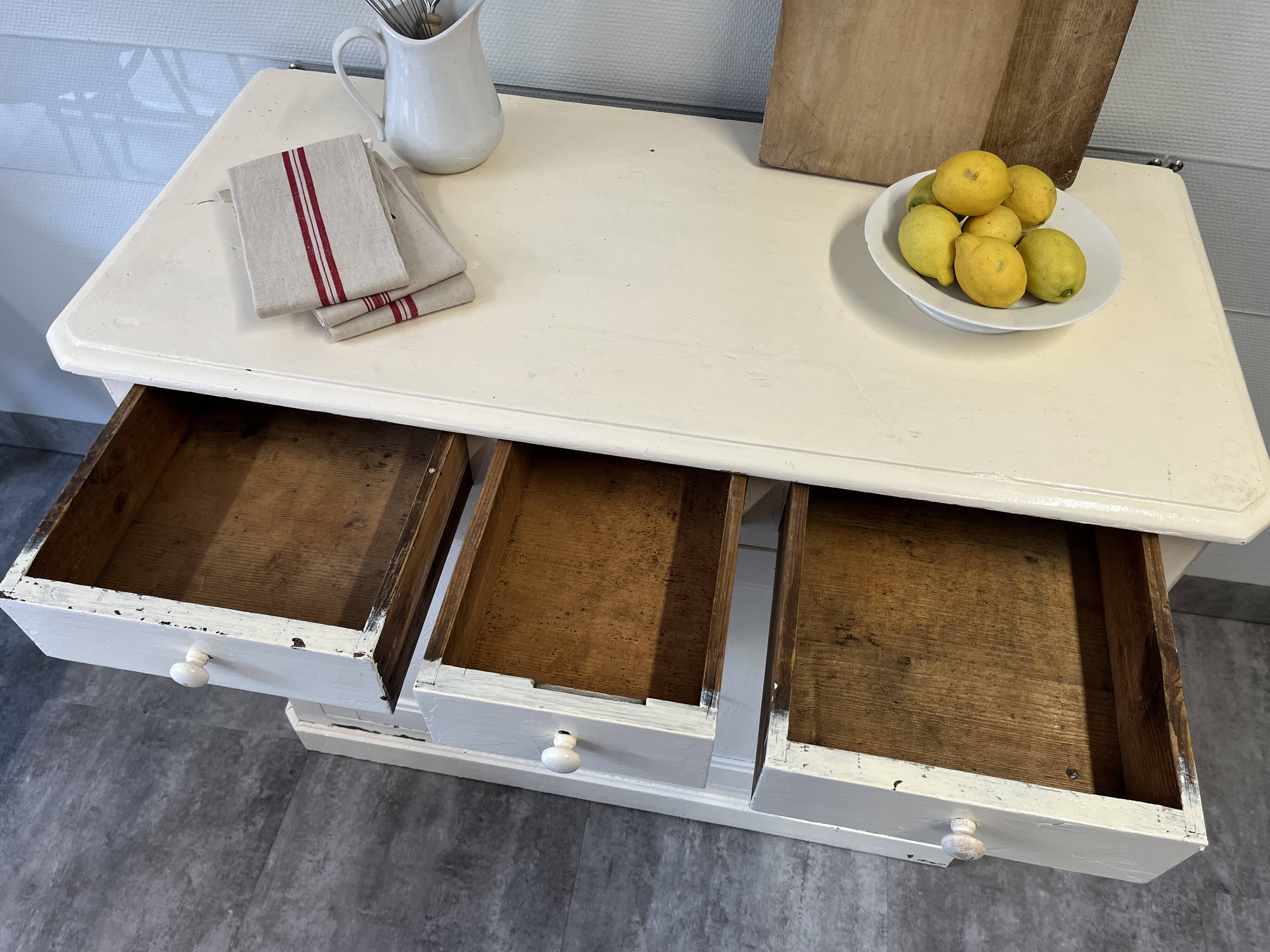 Buffet de campagne bois patiné